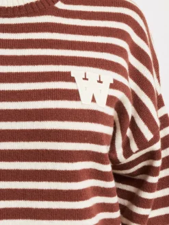 Sweater & Pullover|Pullover & Sweater*Wood Wood Tya Gestreifter Oversize-Pullover Eichel