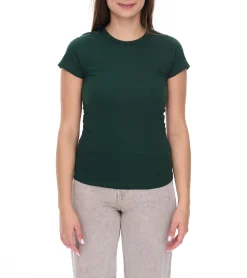 Tops & T-Shirts*WORXWEAR Damen T-Shirt modisches Rundhals-Shirt mit 180gsm Kurzarm-Shirt Dunkel-Grün
