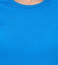 Tops & T-Shirts*WORXWEAR Damen T-Shirt modisches Rundhals-Shirt mit 180gsm Kurzarm-Shirt Blau