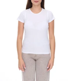 Tops & T-Shirts*WORXWEAR Damen T-Shirt modisches Rundhals-Shirt mit 180gsm Kurzarm-Shirt in Weiß, Blau, Orange, Hellgrün, Pink oder Dunkelgrün