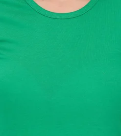 Tops & T-Shirts*WORXWEAR Damen T-Shirt modisches Rundhals-Shirt mit 180gsm Kurzarm-Shirt Grün