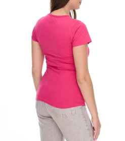 Tops & T-Shirts*WORXWEAR Damen T-Shirt modisches Rundhals-Shirt mit 180gsm Kurzarm-Shirt Rosa