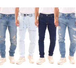 Jeans & Hosen*2Y Premium Herren Jeans stylische Denim-Hose verschiedene Modelle Blau