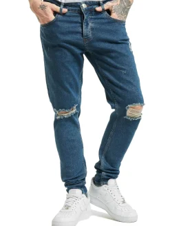 Jeans & Hosen*2Y Premium Straight Fit Jeans blau
