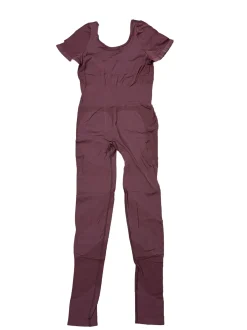 Sportunterbekleidung|Jumpsuits*YOU DO YOU Damen Jumpsuit modischer Fitness-Einteiler betonter Taille Workout-Jumpsuit 905011 Mahagoni-Braun