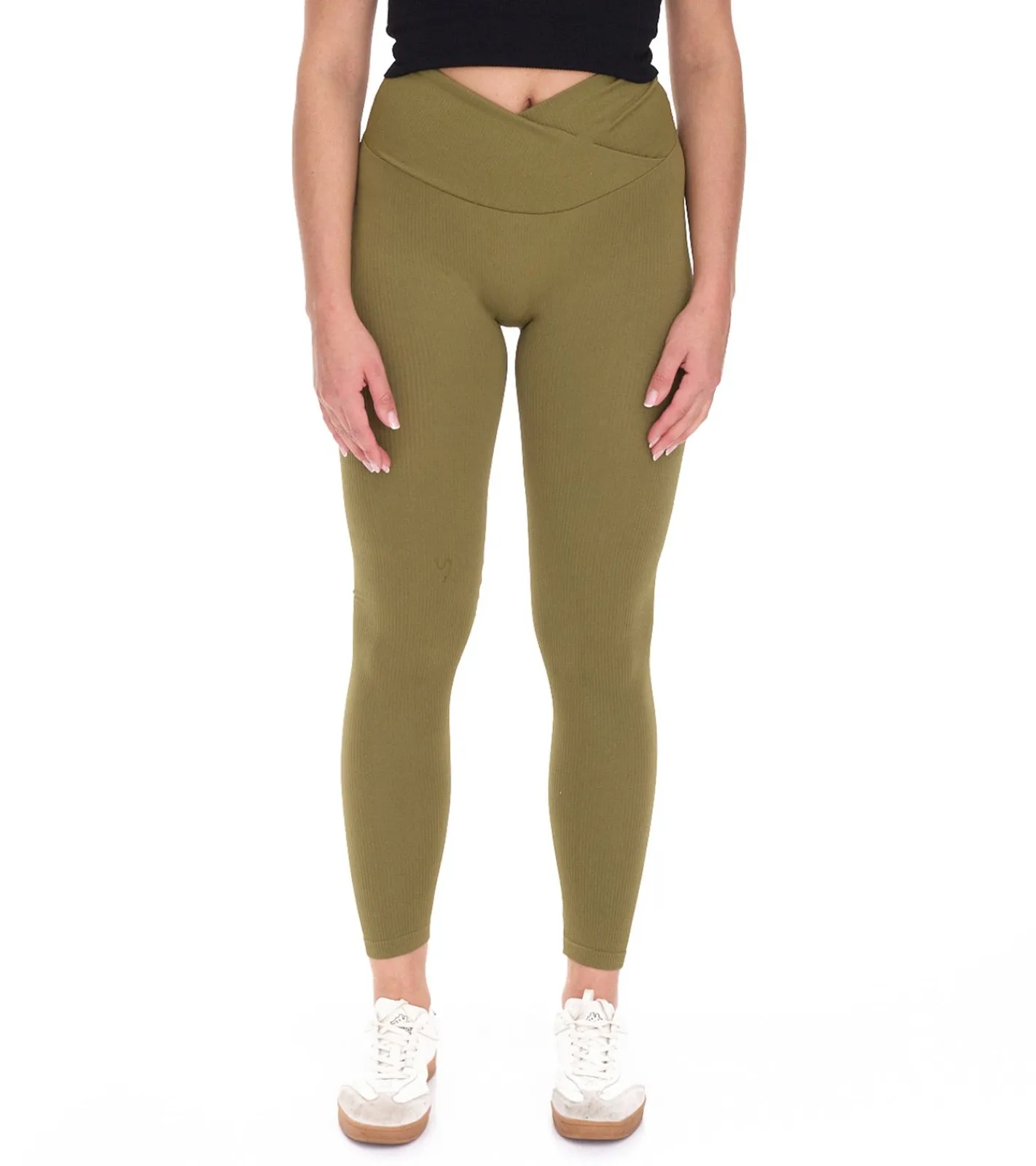 Sportunterbekleidung|Fitnessmode & Jogginghosen*YOU DO YOU Damen Leggings modische Fitness-Hose Workout-Hose Sport-Tights High Waist Yoga-Mode 904991 Khaki