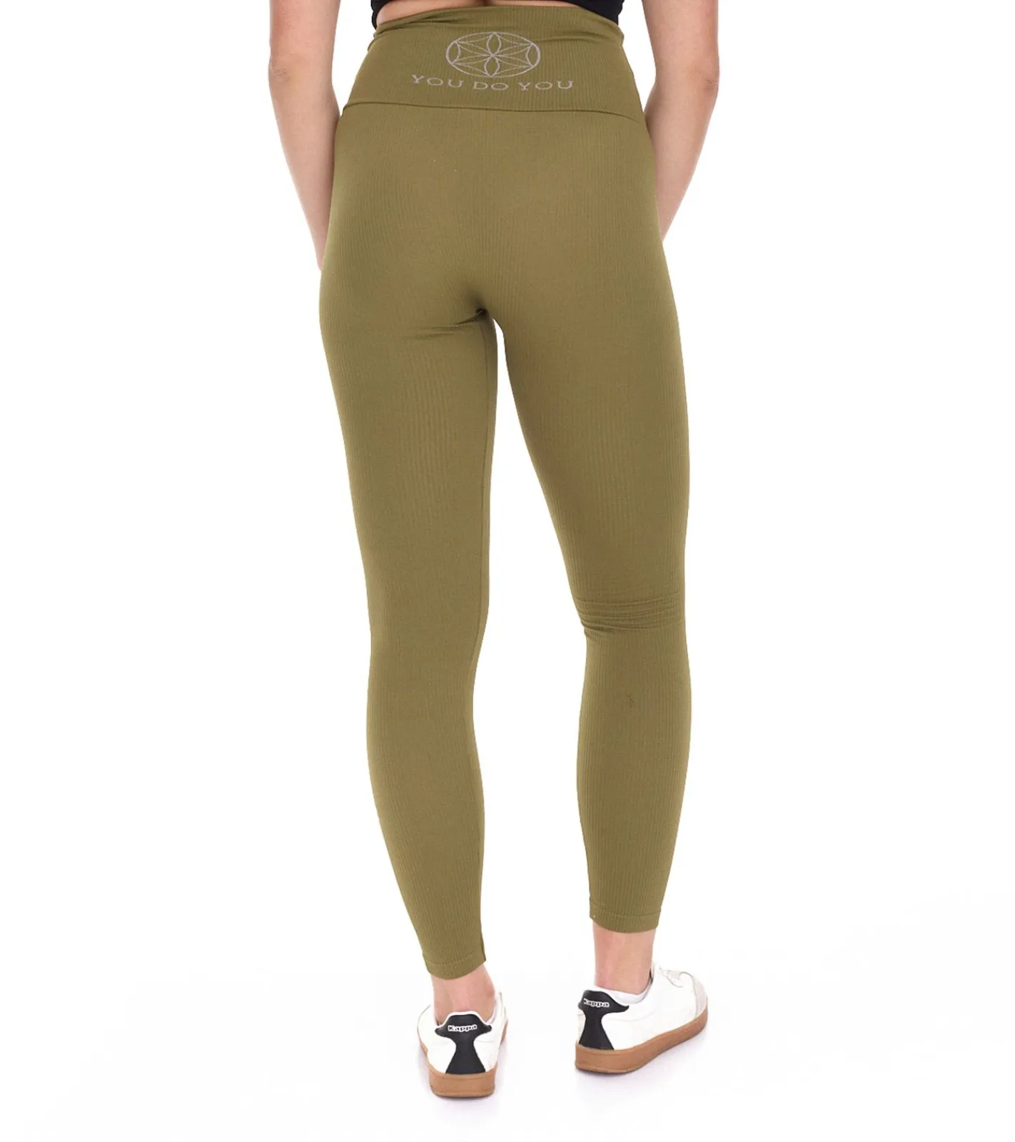 Sportunterbekleidung|Fitnessmode & Jogginghosen*YOU DO YOU Damen Leggings modische Fitness-Hose Workout-Hose Sport-Tights High Waist Yoga-Mode 904991 Khaki