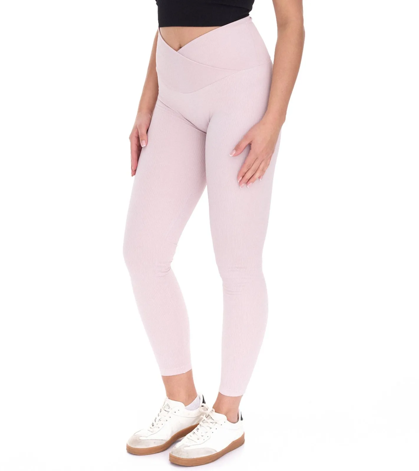 Sportunterbekleidung|Fitnessmode & Jogginghosen*YOU DO YOU Damen Leggings modische Fitness-Hose Workout-Hose Sport-Tights High Waist Yoga-Mode 904991 Rosa