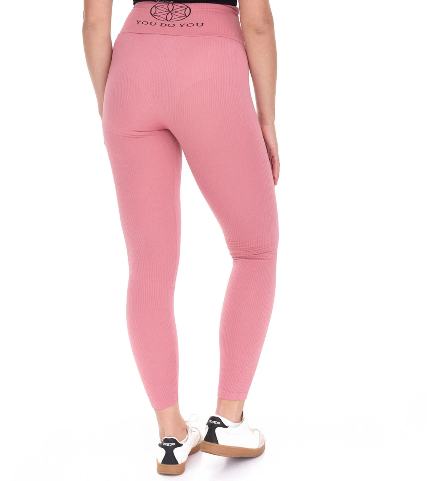 Sportunterbekleidung|Fitnessmode & Jogginghosen*YOU DO YOU Damen Leggings modische Fitness-Hose Workout-Hose Sport-Tights High Waist Yoga-Mode 904991 Alt-Rosa
