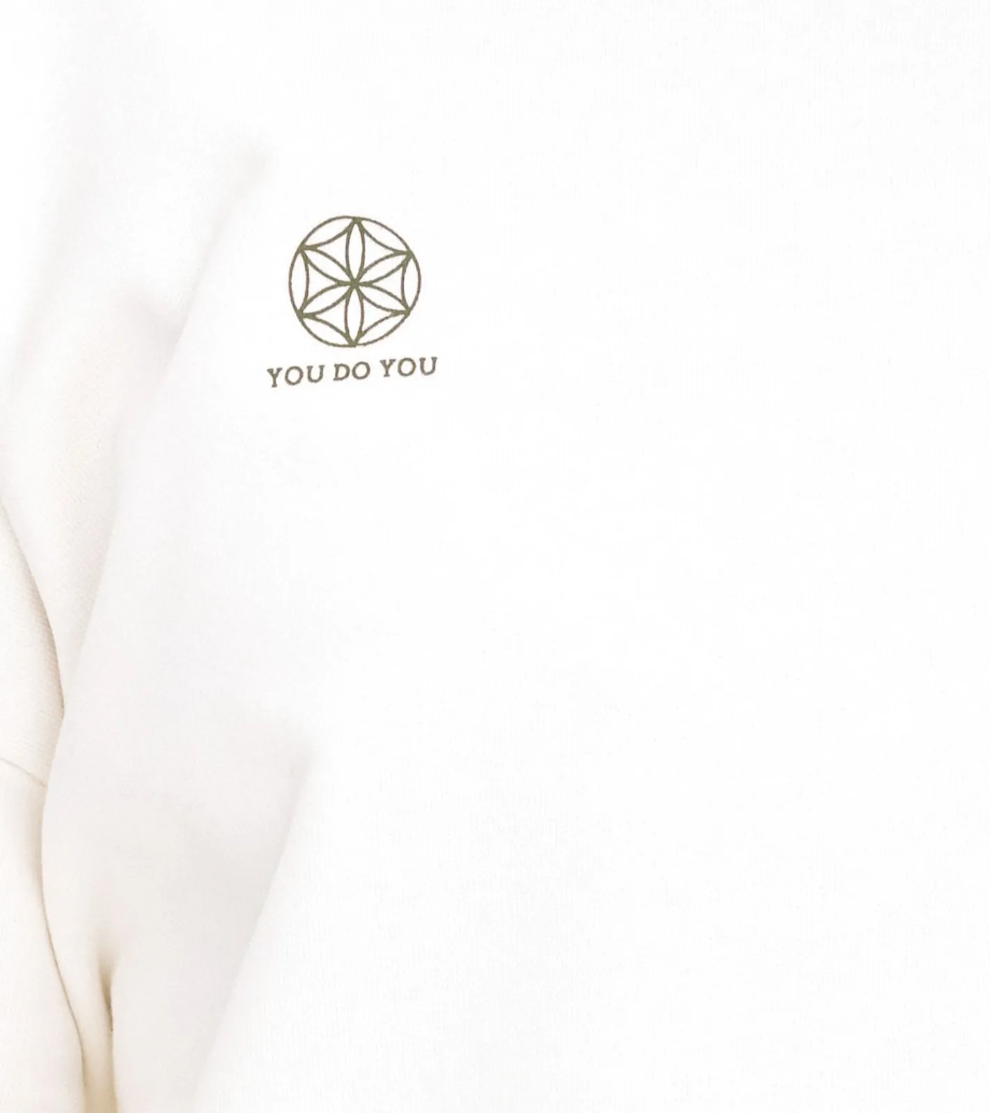 Sweater & Pullover*YOU DO YOU Damen Pullover mit Rücken-Print Baumwoll-Sweater Langarm-Shirt Yoga-Mode 905071 Weiß