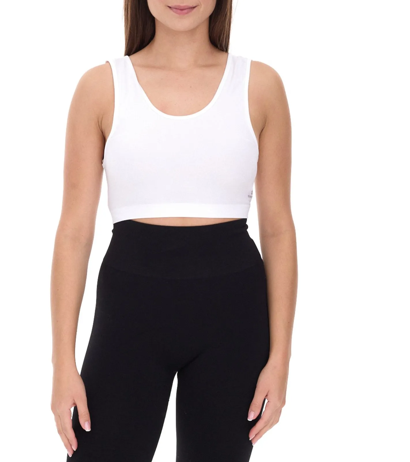 Unterwäsche|Sportoberbekleidung*YOU DO YOU Damen Sport-BH Sport-Bustier nahtloses Sport-Oberteil Yoga-BH 904911 Weiß