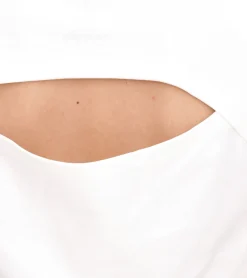 Tops & T-Shirts*YOU DO YOU Damen T-Shirt im Cropped-Style Fitness-Top mit Rücken-Cut Out Baumwoll-Shirt 905051 Weiß