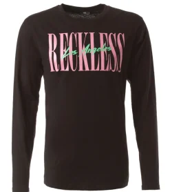 Pullover & Sweater*YOUNG  & RECKLESS YOUNG & RECKLESS LA Vintage Herren Baumwoll-Shirt Longsleeve MTS3230BLK-200 Schwarz