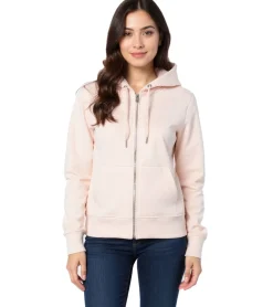 Sweater & Pullover|Mäntel & Jacken*ZEGY Damen Sweat-Jacke mit Kapuze Baumwoll-Sweater Zip Hoodie 1083 Rosa