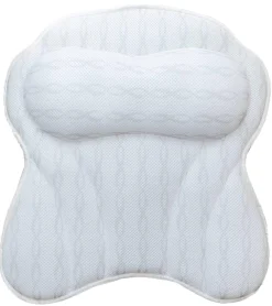 Körperpflege & Wellness*Zenfinity Moments Badewannen-Kissen zur Unterstützung von Kopf, Nacken und Rücken Bad-Zubehör 43x43cm Bad-Kissen Wellness Weiß