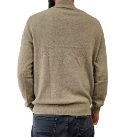 Pullover & Sweater*ZWILLINGSHERZ Herren 100% Kaschmir-Pullover Pullover mit Stehkragen Langarm-Shirt Beige