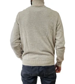 Pullover & Sweater*ZWILLINGSHERZ Herren 100% Kaschmir-Pullover Rollkragen-Pullover Langarm-Shirt 11199 Beige